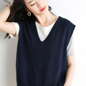 Ladies Fashion Sleeveless Outer Tank Top